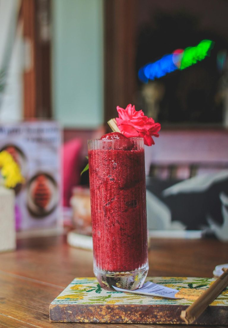 Áfonyás céklás turmix